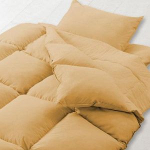 <ベッド専用>新20色 羽毛布団 8点セット ベッドタイプ・シングル ナチュラルベージュ